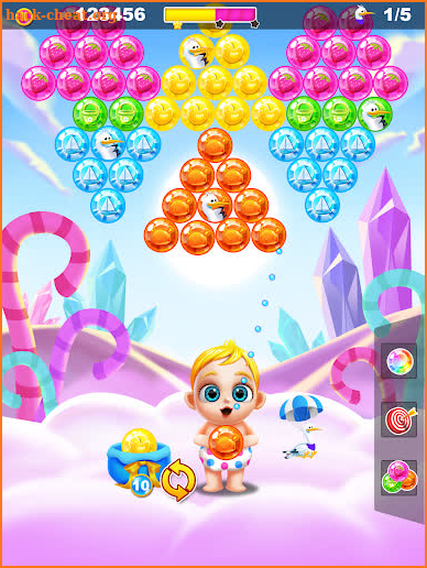 Baby's Bubble Shooter - Save the Storks! screenshot