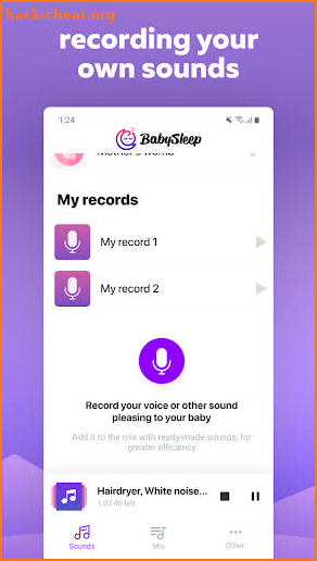 BabySleep - Sounds for sleep screenshot