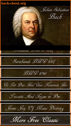 Bach symphony screenshot
