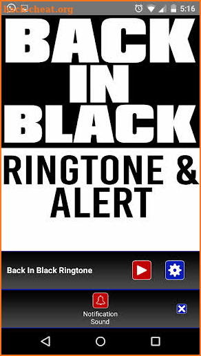 Back in Black Ringtone & Alert screenshot