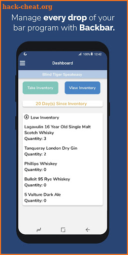 Backbar - Free Bar Inventory screenshot