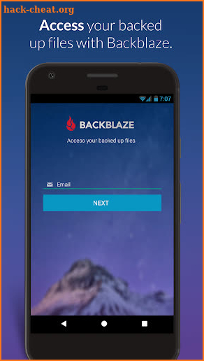 Backblaze screenshot