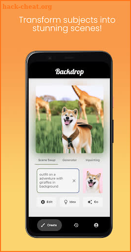 Backdrop - AI Image Generator screenshot