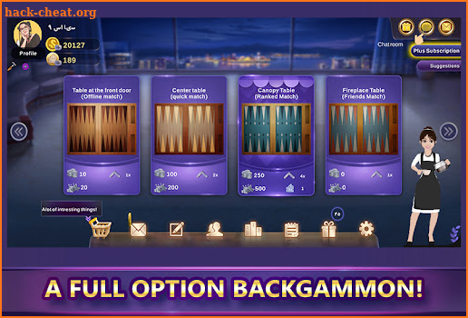 Backgammon Cafe (Online) screenshot