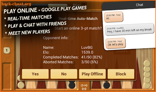 Backgammon NJ for Android screenshot