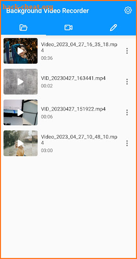 Background Video Recorder screenshot