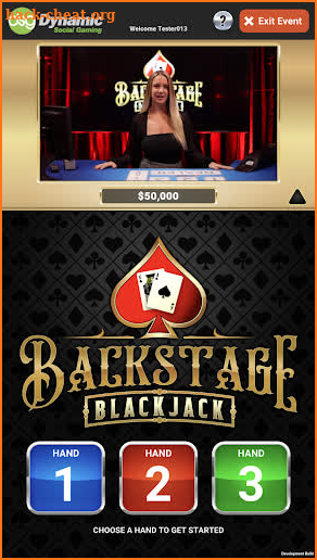 Backstage Blackjack Live screenshot