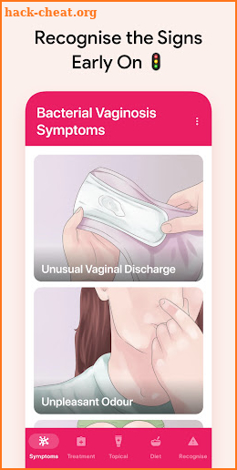 Bacterial Vaginosis Symptoms screenshot