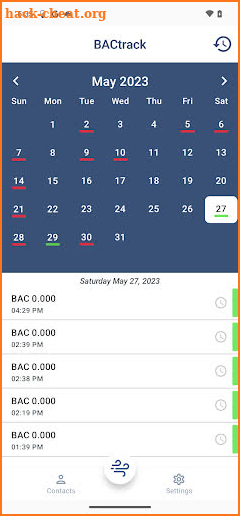 BACtrack View screenshot