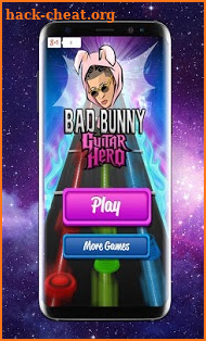 Bad Bunny Guitar Hero Music screenshot
