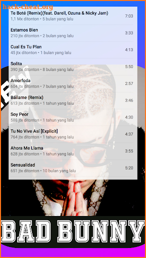 Bad Bunny Musica & letras screenshot