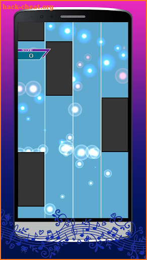 Bad Bunny Piano Tile game screenshot