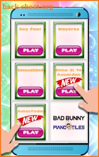 Bad Bunny Piano Tiles screenshot
