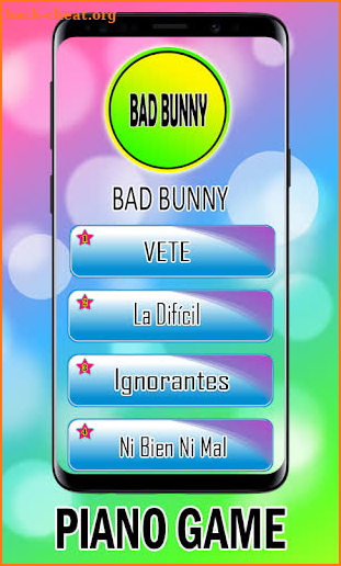 Bad Bunny 🎶 piano tiles 2 screenshot