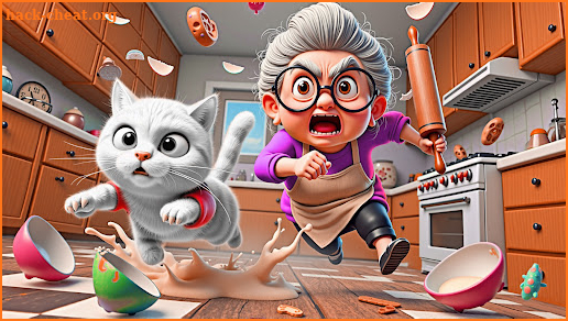 Bad Cat Simulator Cat vs Gran screenshot