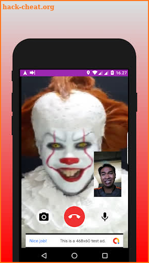 Bad Clown Call Me !!  Creepy Vid Call simulation screenshot