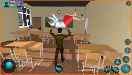 Bad Guy Fight In School - High School Life Game screenshot