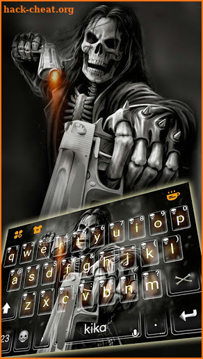 Badace Skull Guns Keyboard - cool gun theme screenshot