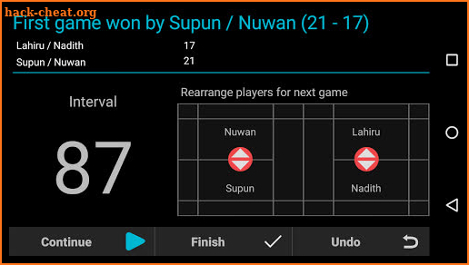Badminton Umpire Pro screenshot