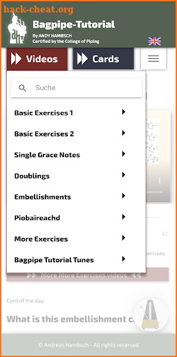 Bagpipe Tutorial - Bagpipes screenshot
