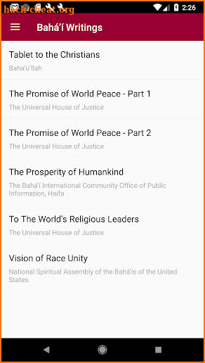 Bahai.us screenshot