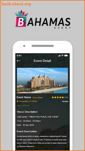 Bahamas Events App screenshot