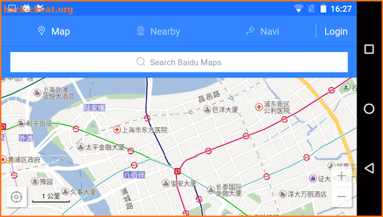 Baidu Maps in English (unofficial) screenshot