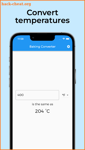 Baking and Cooking Converter screenshot