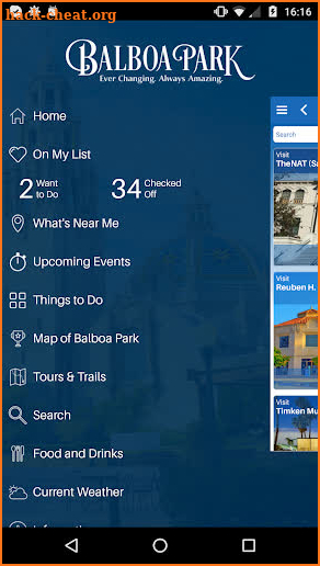 Balboa Park App screenshot