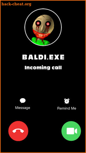 Baldi.exe Basics creepy Video Call Chat math prank screenshot