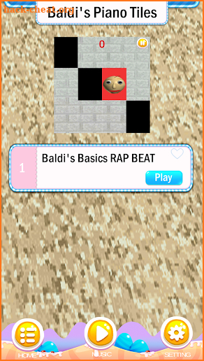 Baldi's Basics in Piano Tiles screenshot