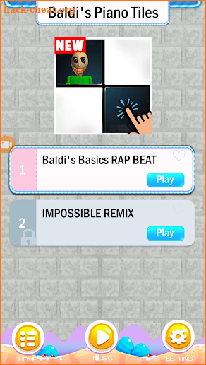 Baldi's Piano Tiles screenshot
