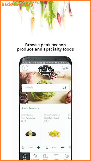 Baldor Specialty Foods screenshot