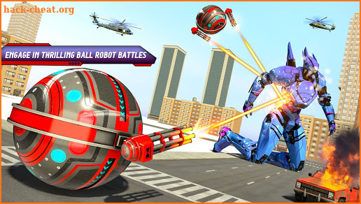 Ball Robot Transform Bus War : Robot Games screenshot