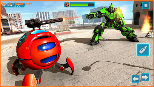 Ball Transform Robot Shooting Real Robot Games screenshot