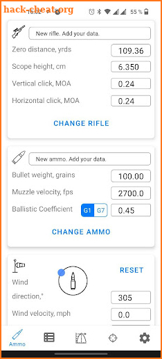 Ballistics Calculator 2022 screenshot