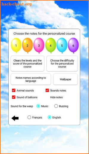 Ballonimo - Learn the notes in treble clef screenshot