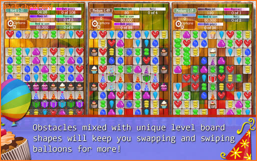 Balloon Drops - Match 3 puzzle screenshot