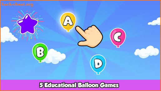Balloon Pop - Kids Learning Game Ads Free 0-9, ABC screenshot