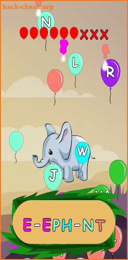 Balloon Pop : Kids Word Game (Animals Version) screenshot