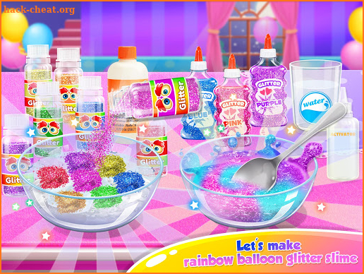 Balloon Slime - Rainbow Glitter Slime screenshot