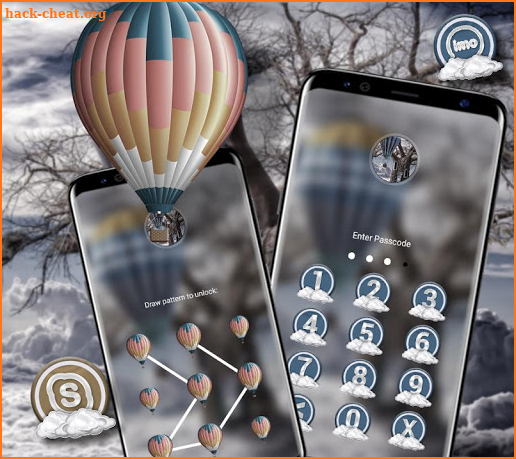 Balloon Tree Cloud Launcher Theme screenshot