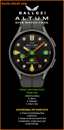 BALLOZI Altum Watch Face screenshot