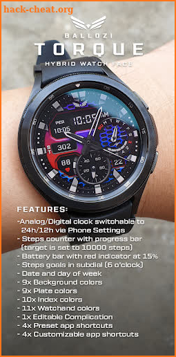 BALLOZI Torque Watch Face screenshot