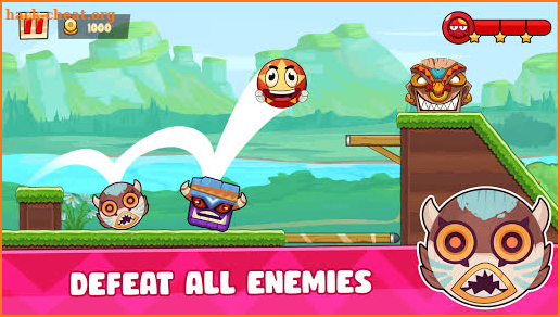Ball's Journey 6 - Red Bounce Ball Heroes screenshot