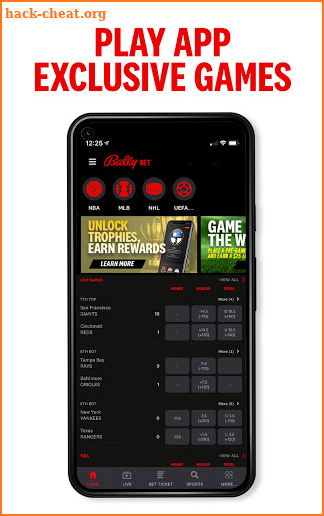 Bally Bet Sportsbook screenshot
