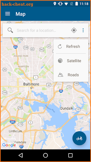 Baltimore Bike Share screenshot