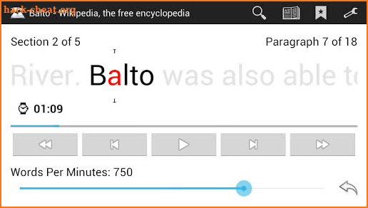 Balto Speed Reading screenshot