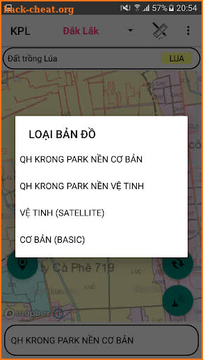 Bản đồ QH sử dụng đất Krong Park (Đắk Lắk) screenshot