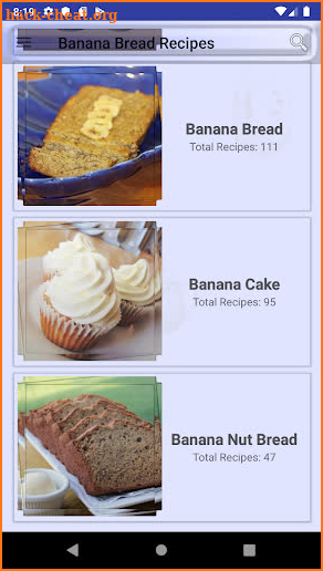 Banana Bread Recipes screenshot